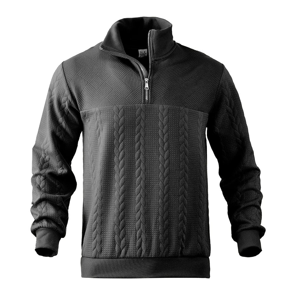 Camden Sweatshirt mit Viertel‑Reißverschluss – Herren Langarm‑Sweatshirt