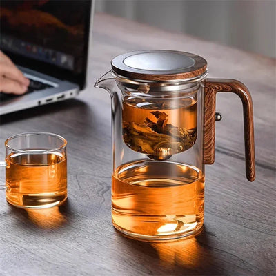 ZenFusion | luxus-glasteekanne mit innovativem infuser und zeitlosem design