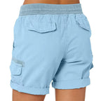 Damen Shorts aus Baumwollmischung | Lässige Passform Shorts | Design mit Seitentaschen für Sommer- und Freizeitgebrauch | Schmid