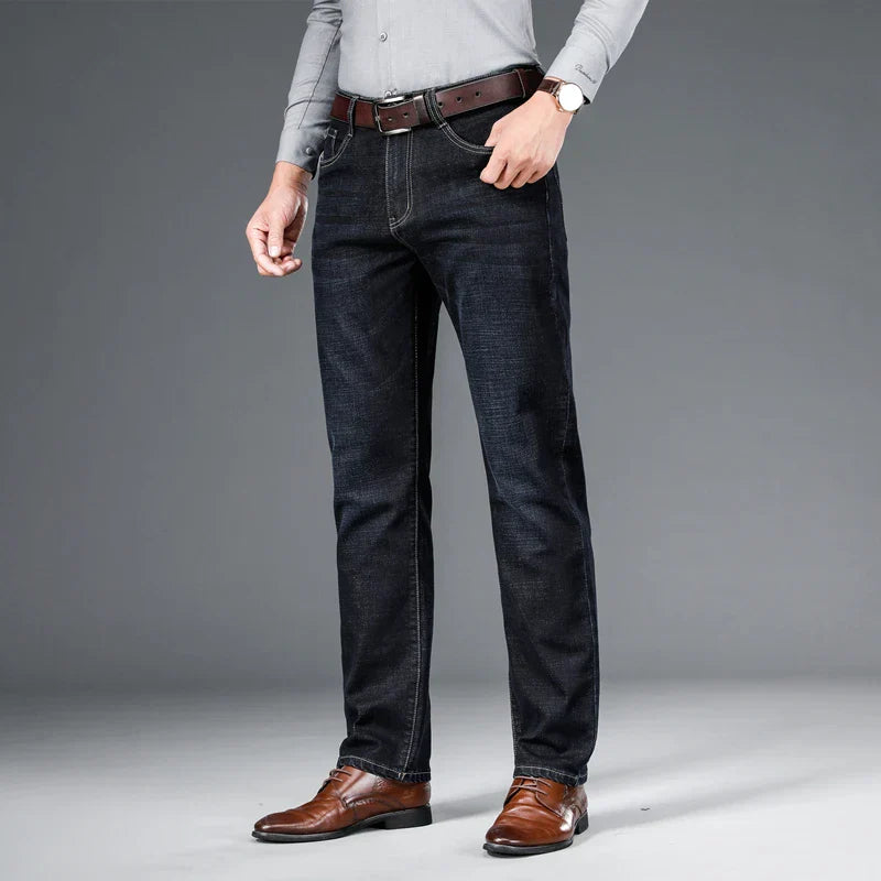 Baumwoll - Jeans mit geradem Schnitt für Herren