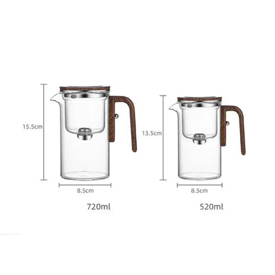 ZenFusion | luxus-glasteekanne mit innovativem infuser und zeitlosem design