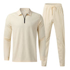Herren Zweiteiliges Set aus Rayon und Baumwolle | Reguläre Passform T-Shirt und Hose | Alltag im Frühling | Schmid