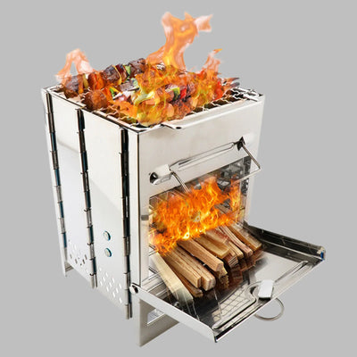 Ecocamp folding wood stove | kochen & grillen ohne strom im freien