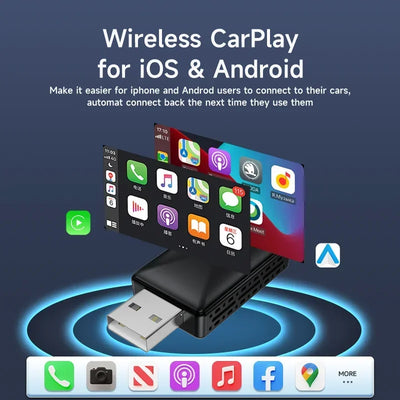 Wireless CarPlay / Android Auto Adapter – Smart AI Box