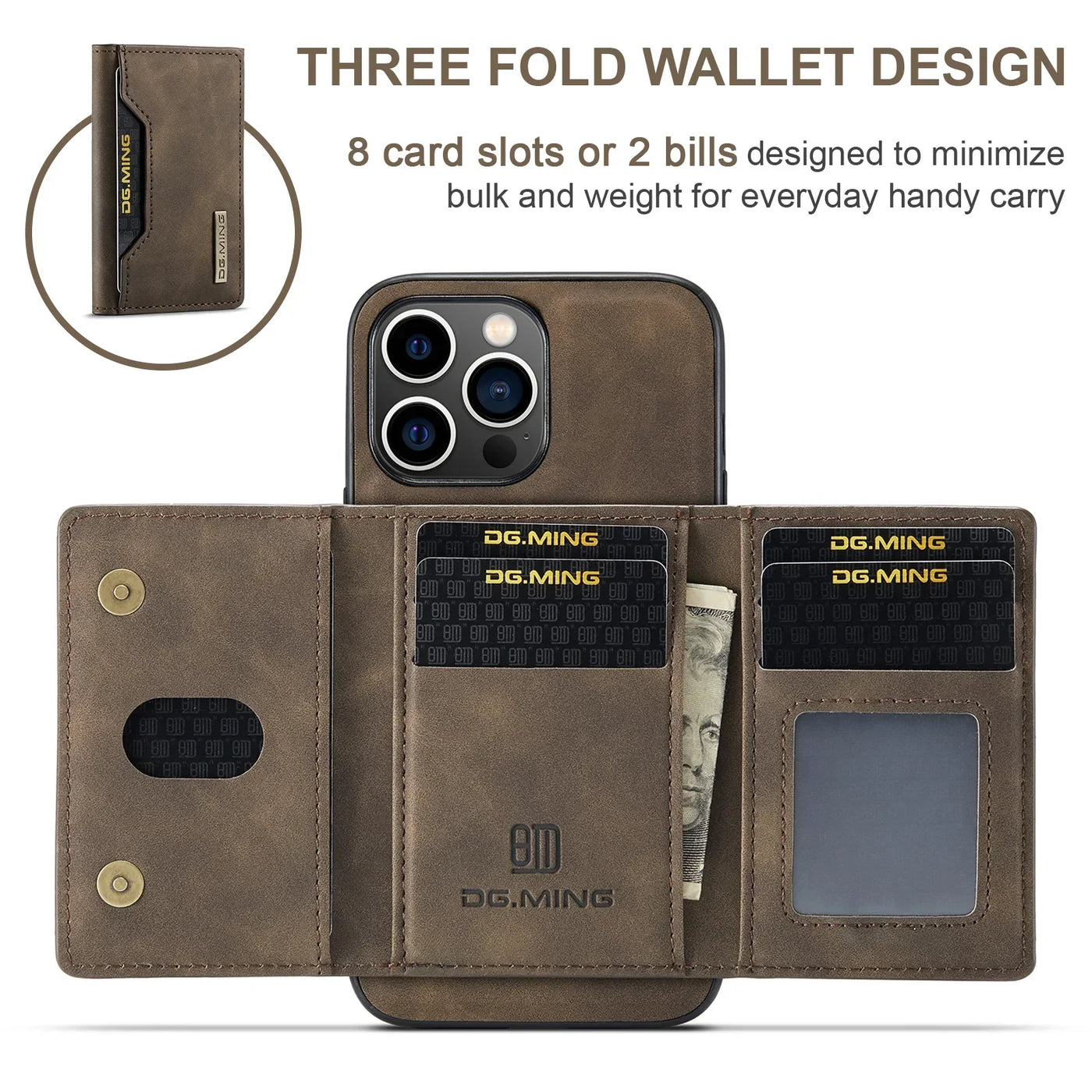 2-in-1-iPhone-Hülle | Mit Abnehmbarer Brieftasche
