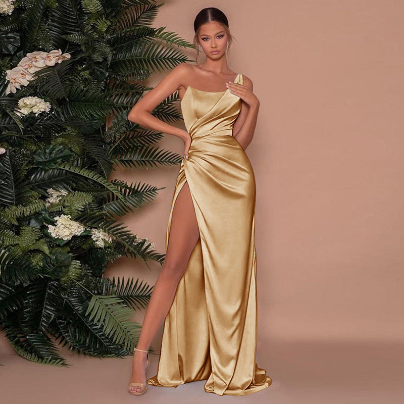 Maxikleid | aus satin