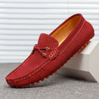 Gianni Perforierte Leder-Loafer – Herren Slip-On Lederschuhe