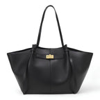 Lyra | Große Handtasche Aaus Schwarzem PU-Leder