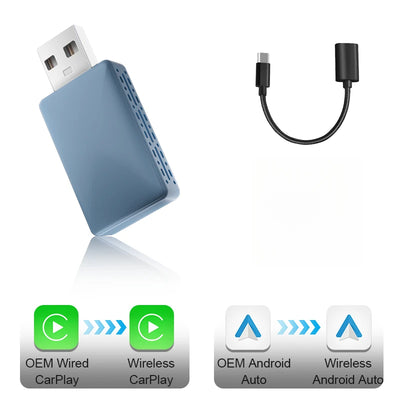Wireless CarPlay / Android Auto Adapter – Smart AI Box