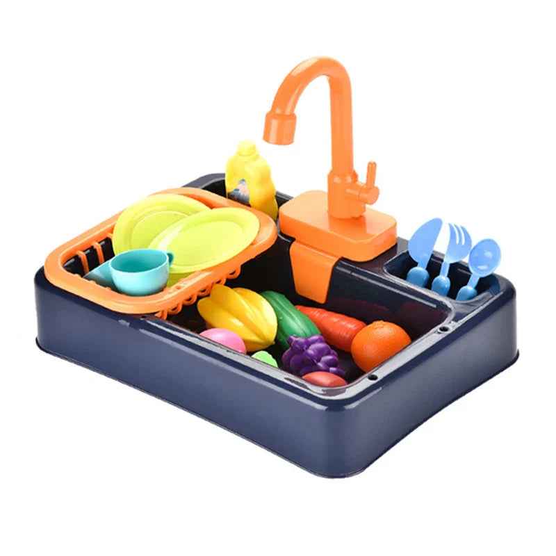 Miniwash pro | realistischer spielzeug-geschirrspüler für kleine küchenhelden