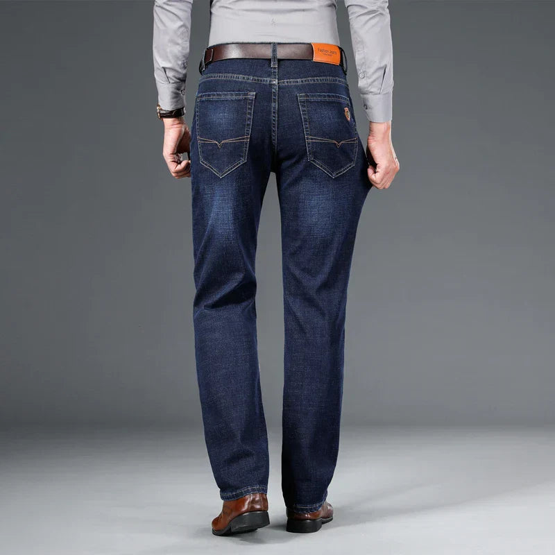 Baumwoll - Jeans mit geradem Schnitt für Herren
