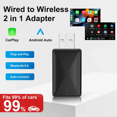 Wireless CarPlay / Android Auto Adapter – Smart AI Box