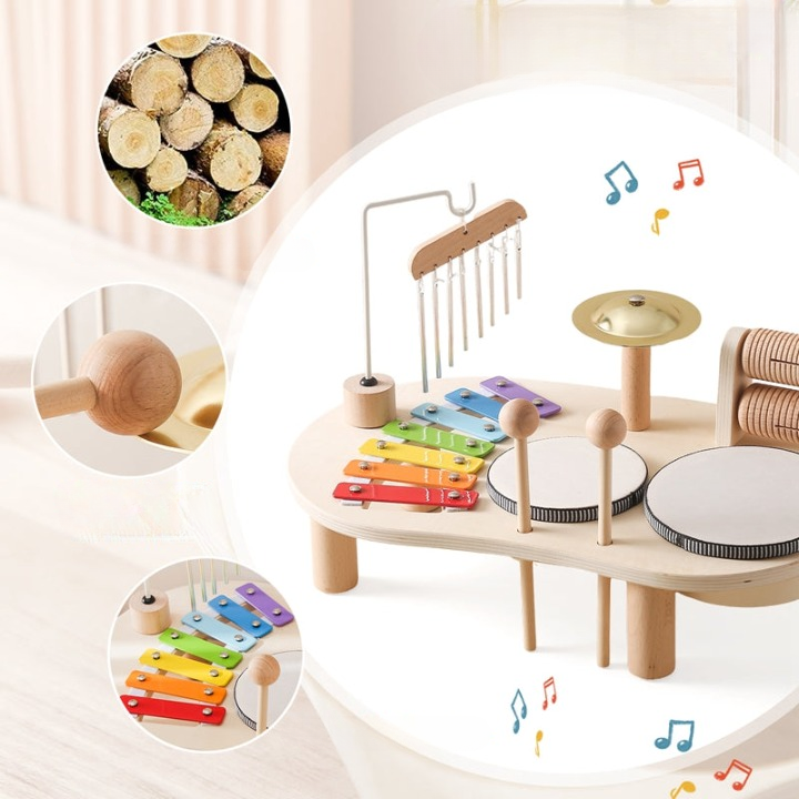 MelodyPlay – Holzmusikspielzeug All-in-One Instrument