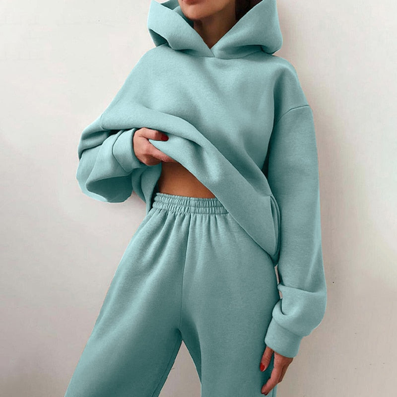 Damen Oversize‑Hoodie & Jogger‑Set | Komfortabler Passform