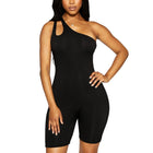 Mirla - Playsuit Damen Playsuit mit einem Schulter- und Ausschnittdesign