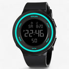 Digitale Armbanduhr – LED-Display, 5 ATM, Silikonarmband