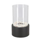 Ewige Flamme Öllampe – Metall und Glas, 26 × 14 cm, offene Flamme