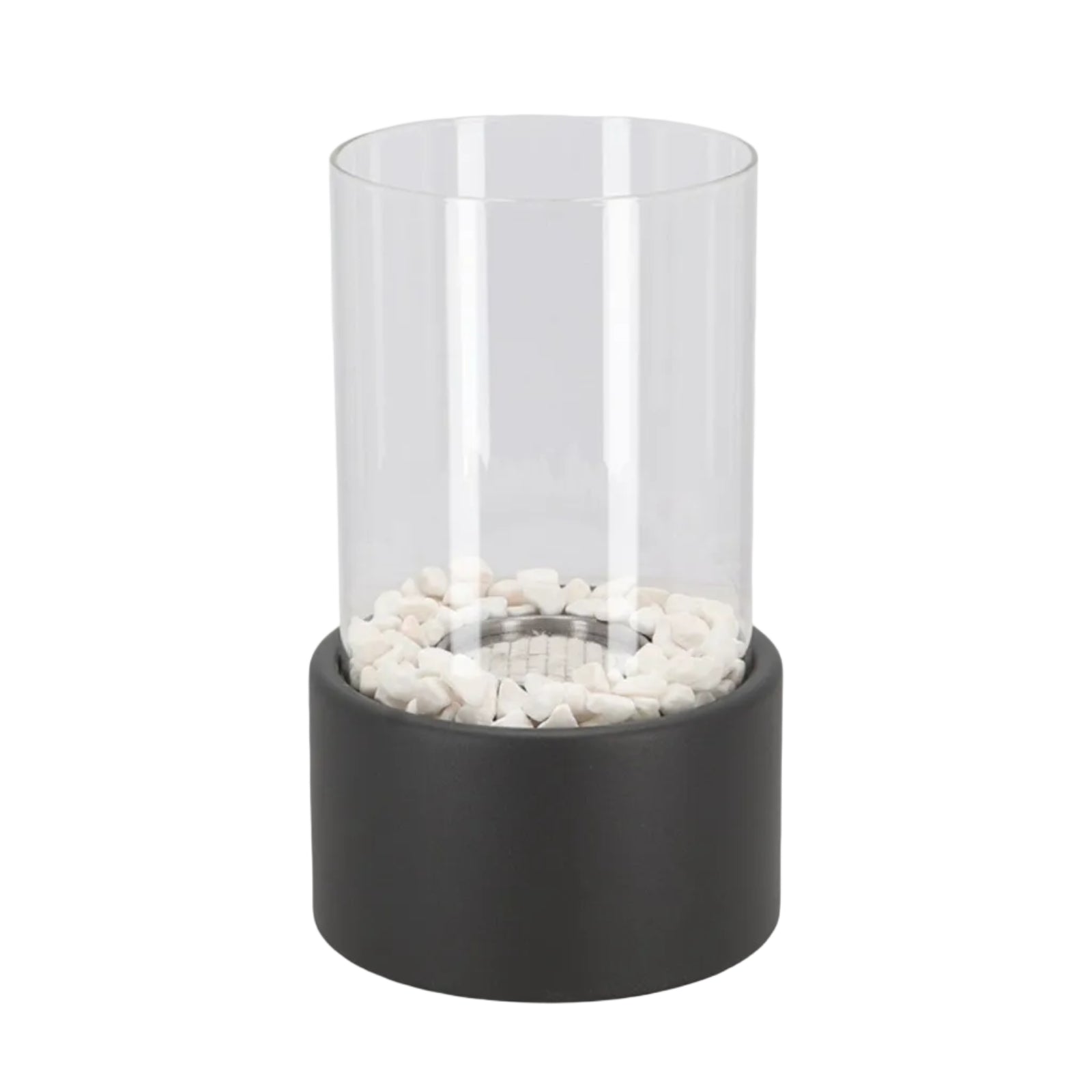 Ewige Flamme Öllampe – Metall und Glas, 26 × 14 cm, offene Flamme