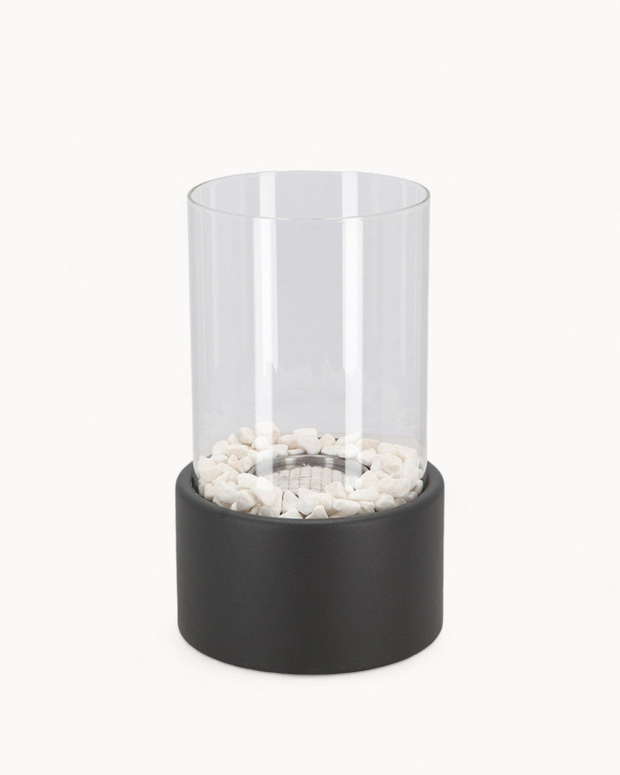 Ewige Flamme Öllampe – Metall und Glas, 26 × 14 cm, offene Flamme