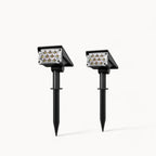 Solar LED Gartenstrahler – kabellos, für Außenbereich, wetterbeständig