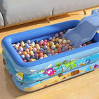 Aufblasbares Kinderbecken aus PVC | Faltbares Planschbecken | Für Garten und Wasserspiele im Freien | Schmid