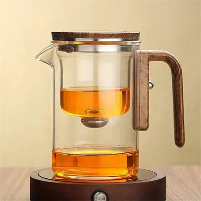 ZenFusion | luxus-glasteekanne mit innovativem infuser und zeitlosem design