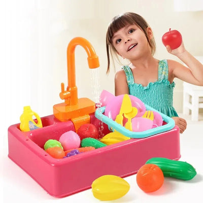 Miniwash pro | realistischer spielzeug-geschirrspüler für kleine küchenhelden