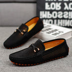 Gianni Perforierte Leder-Loafer – Herren Slip-On Lederschuhe
