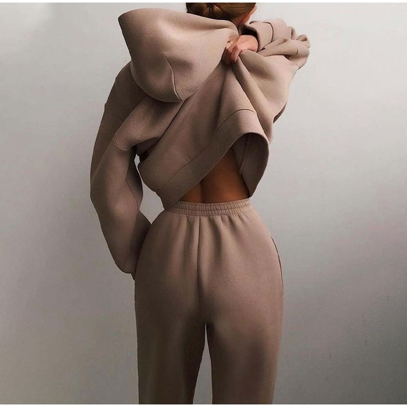 Damen Oversize‑Hoodie & Jogger‑Set | Komfortabler Passform