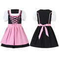 Mädchen Dirndl Kleid aus Baumwollmischung | Trachtenkleid mit Schürze und Schnüroberteil | Für Festivals und Themenpartys | Schmid