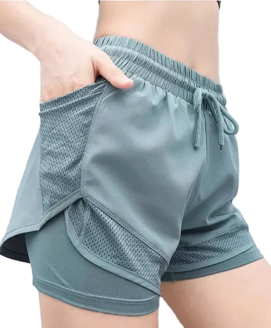 Mira - Fitness Shorts Hohe Taille Trainingsshorts für Frauen