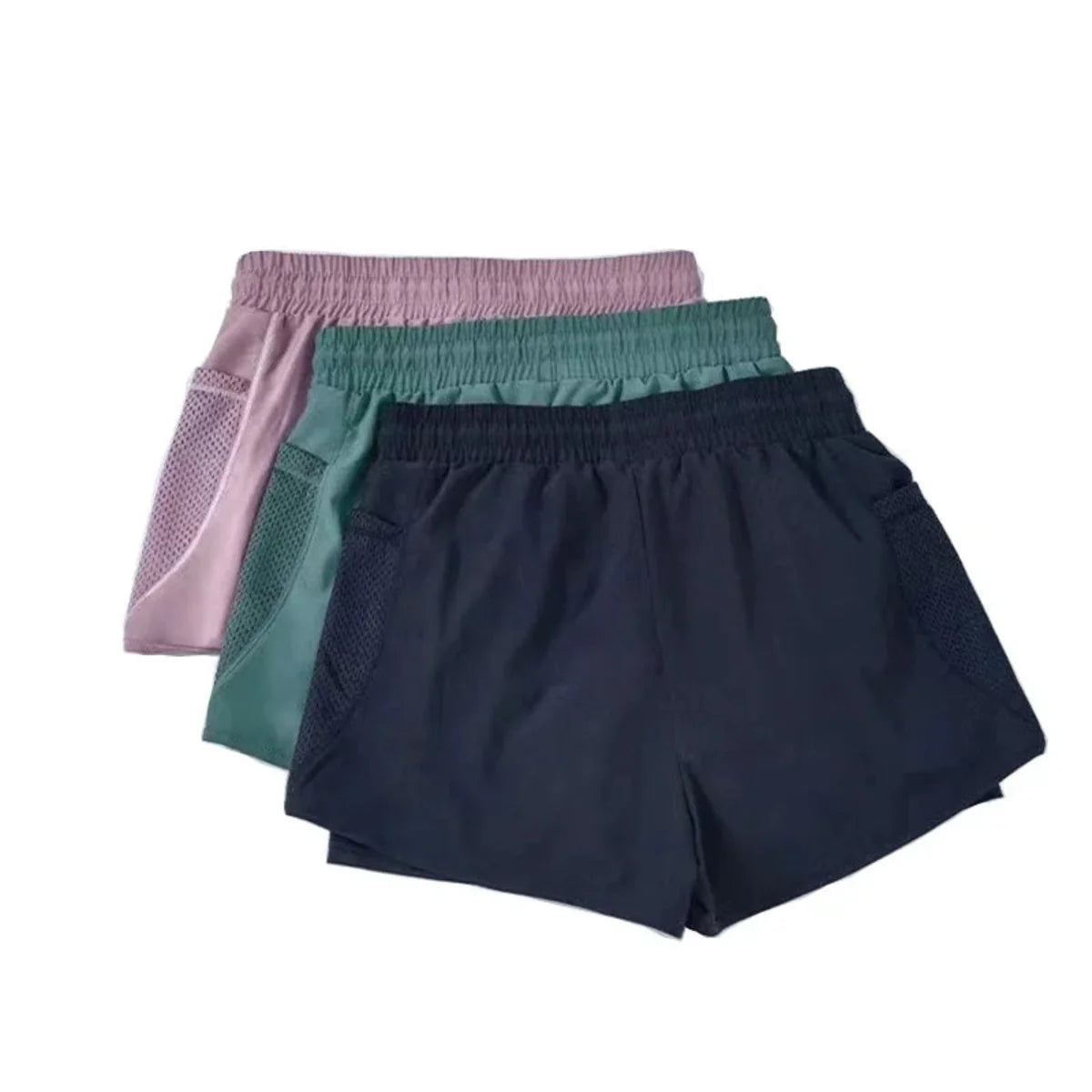 Trainingsshorts aus Polyester- und Elasthanmischung | Hochtaillierte Stretch-Shorts | Training und Aktiver Alltag | Schmid