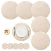 geflochtenes beiges Set