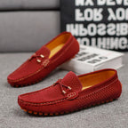 Gianni Perforierte Leder-Loafer – Herren Slip-On Lederschuhe