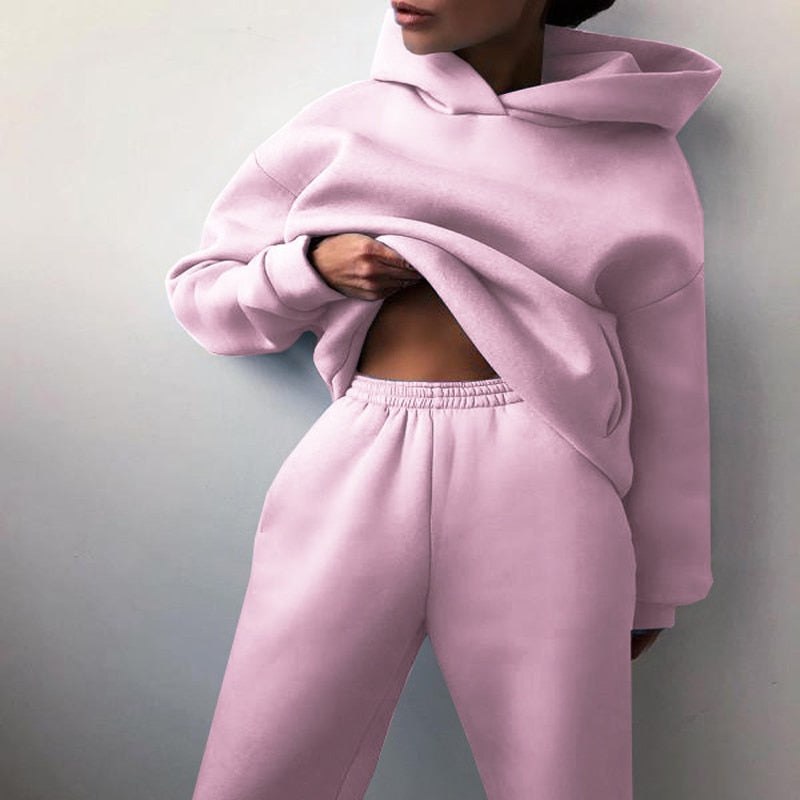 Damen Oversize‑Hoodie & Jogger‑Set | Komfortabler Passform
