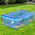 Aufblasbares Kinderbecken aus PVC | Faltbares Planschbecken | Für Garten und Wasserspiele im Freien | Schmid