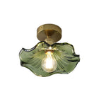 Blütenförmige LED-Deckenleuchte | Glas- & Metallkonstruktion | Florale Deckenlampe für Wohn- und Essbereiche | Schmid