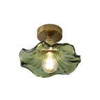 Blütenförmige LED-Deckenleuchte | Glas- & Metallkonstruktion | Florale Deckenlampe für Wohn- und Essbereiche | Schmid