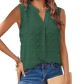 Ärmellose Bluse aus Baumwolle und Polyester | Locker sitzende Damenbluse für den Alltag | Lässiger Sommerstil | Schmid