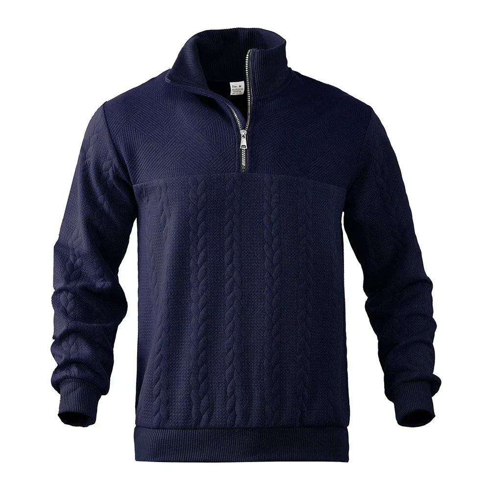 Camden Sweatshirt mit Viertel‑Reißverschluss – Herren Langarm‑Sweatshirt