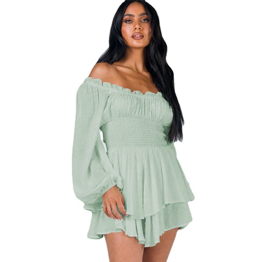 Off-shoulder | rüschenjurk