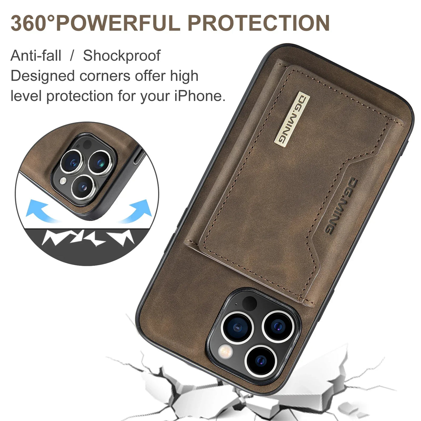 2-in-1-iPhone-Hülle | Mit Abnehmbarer Brieftasche
