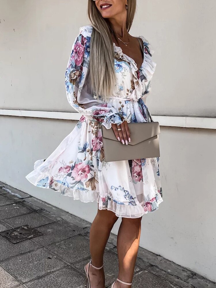 Kleid mit | blumendruck