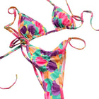 Damen Bikini-Set | Zweiteiliger Bikini mit Verstellbaren Trägern und Hochtaillierter Bikinihose | Strandgebrauch | Schmid