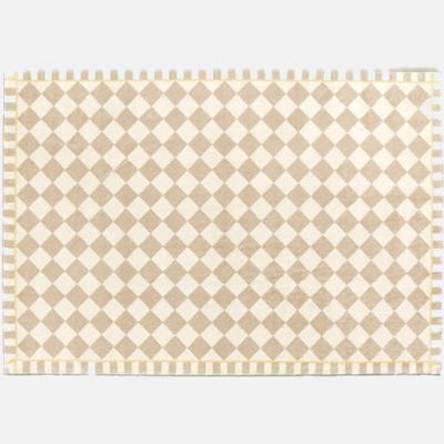 Teppich Aus Kaschmir Mit Schachbrettmuster | Luxuriös & Elegant Für Zuhause