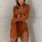 Damen Zweiteiliges Rockset | Crop-Top und Rock mit Schlitz | Urlaub und Sommergebrauch | Schmid