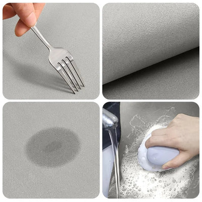 Royaleva Absorbierender rutschfester Teppich l Waschbare Diatomit Küche und Badezimmer Matte