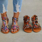Bunte - Sandalen Damensandalen für den Sommer