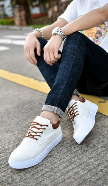 Herren - Canvas Sneaker mit Weißer Sohle