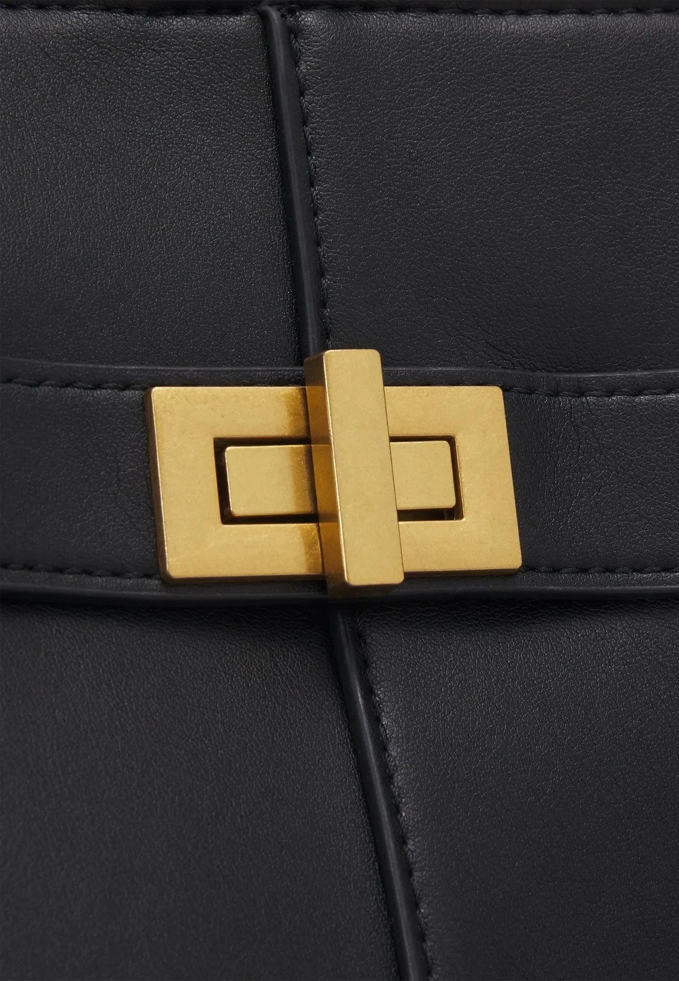 Lyra | Große Handtasche Aaus Schwarzem PU-Leder